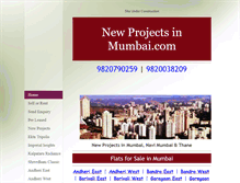 Tablet Screenshot of newprojectsinmumbai.com